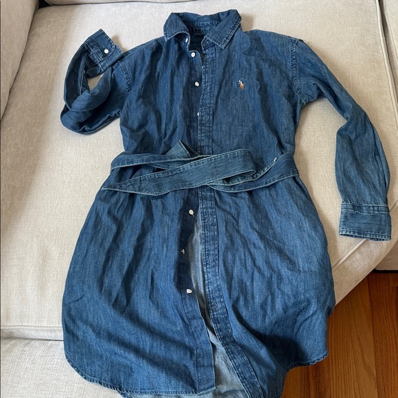 Ralph Lauren Dresses & Skirts - Ralph Lauren Blue Denim Shirt Dress
